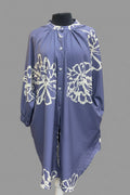 Cauliflower with white floral patterns Shift Dress 