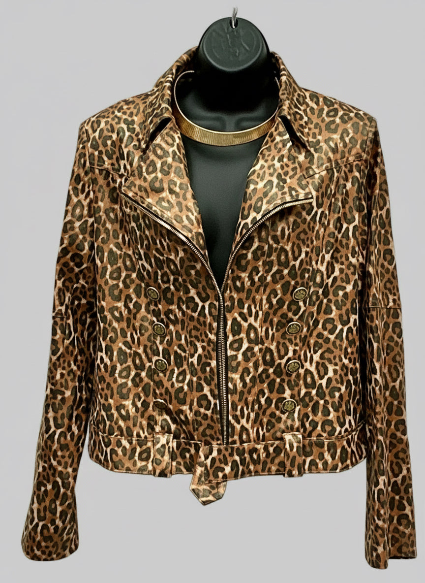 Animal Print Bolero Jacket