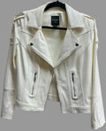 White Bolero Vegan Leather Jacket