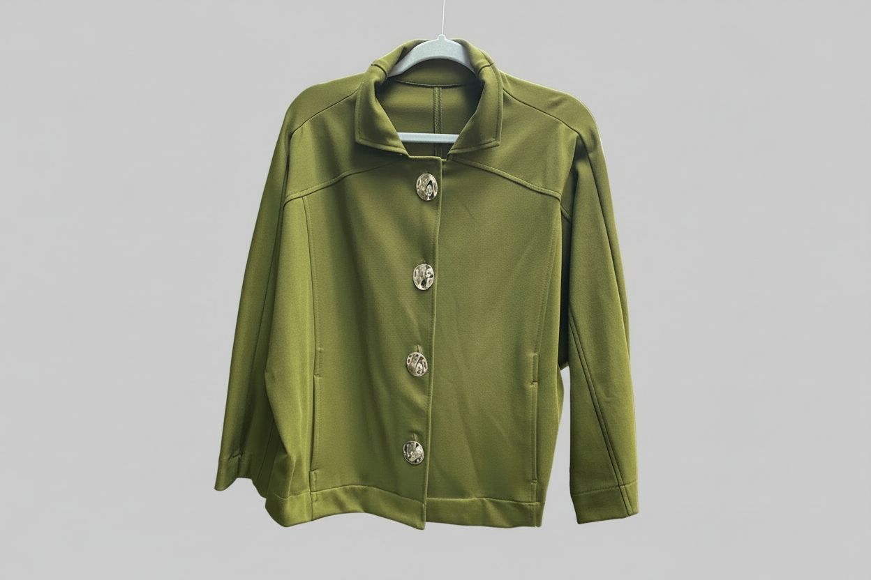 Olive Jacket w/Gold Buttons