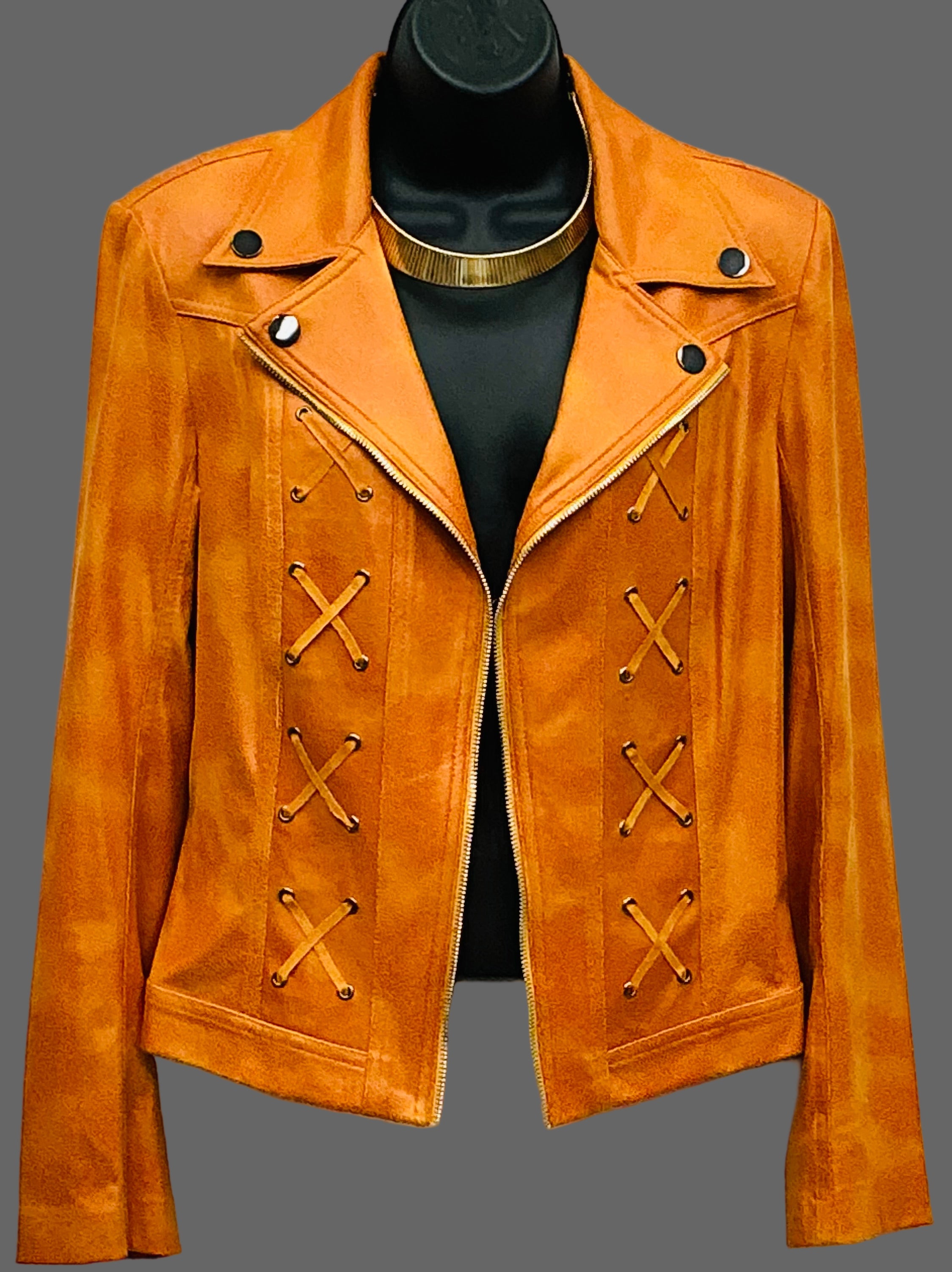 Short Orange Bolero Jacket