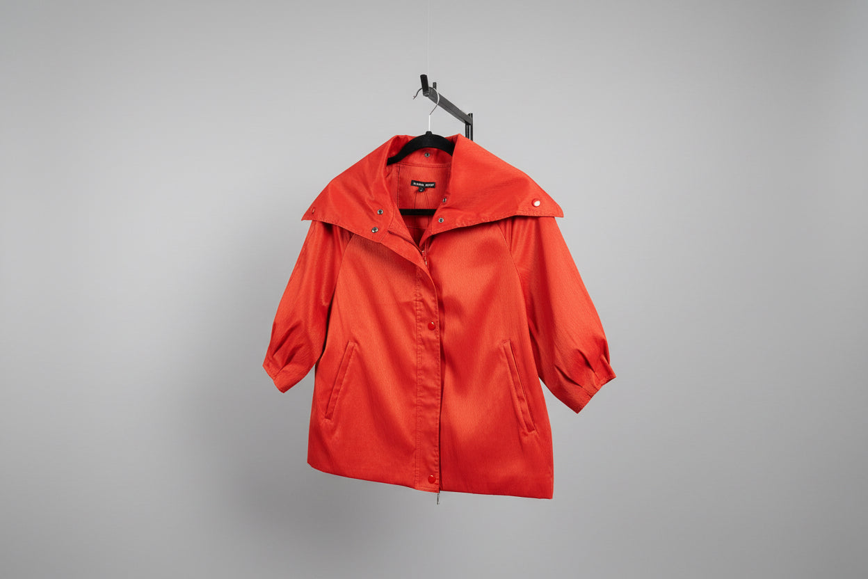 Snap Cowl Neck Jacket